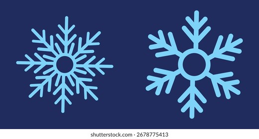 Iconos de nieve, Iconos de vector de copo de nieve, Iconos de invierno, Snow or Snowflake symbol, Snow, Snowflakes Icono de Vector de copo de nieve Vector Conjunto de iconos de copo de nieve. Conjunto de Vector de diseño de Navidades Snowflakes.