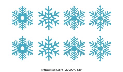 Snow Icons. Snowflakes Vector Icons. Winter Icons. Snow or Snowflake symbol. Snow. Snowflakes