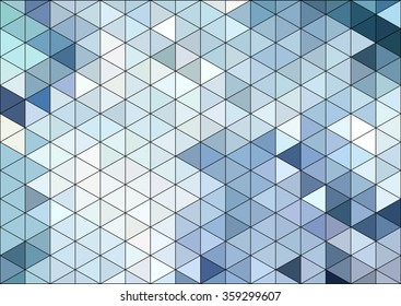 snow icy water color triangular seamless pattern background