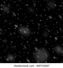Snow isolated effect realistic. Natural effects with snowflakes. Winter snowstorm. 
