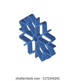 Snow isometric left top view 3D icon
