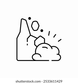 snow landscape icon sign vector