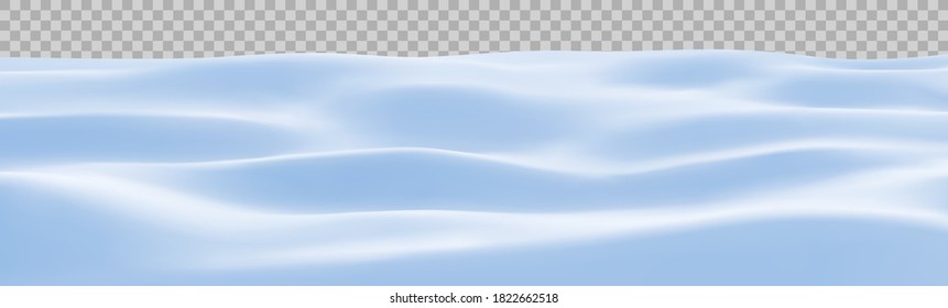 Snow landscape. Winter snowy background. Snowdrift, vector illustration.