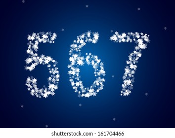 Snow latters.