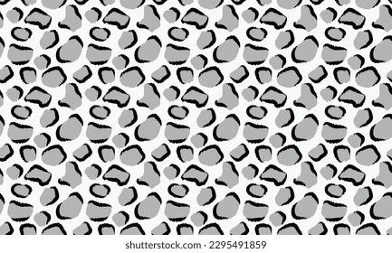 snow leaopard skin seamless pattern, leopard fur