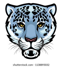 Snow Leopard Head
