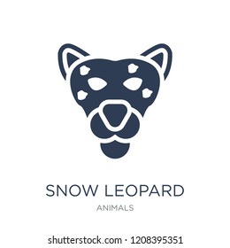 Snow leopard icon. Trendy flat vector Snow leopard icon on white background from animals collection, vector illustration can be use for web and mobile, eps10