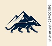 Snow leopard logo on light yellow background
