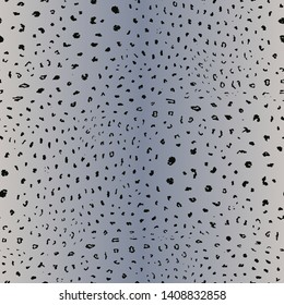 Snow leopard skin pattern. Vector seamless background. Animal print texture of jaguar, leopard, cheetah, panther, puma. Wildlife theme pattern. Repeat design for decor, fabric, textile, wallpapers