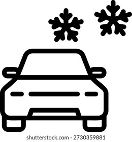 Schneelinie, Symbol, Vektorgrafik