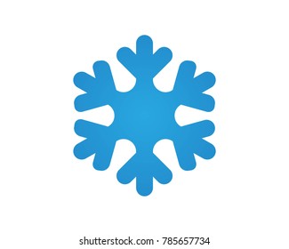 Snow logo design template