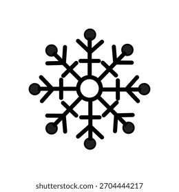 nieve   Ilustración de icono de logotipo plana