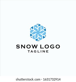snow logo icon illustration vector design template premium quality