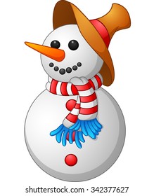 Snow Man Cartoon Stock Vector (Royalty Free) 340079018