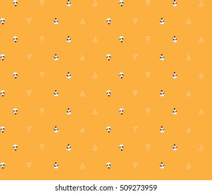 Snow Man and Christmas tree Background color pattern.
