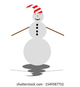 snow man design by illustration