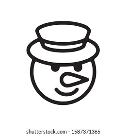 snow man icon design graphic vector