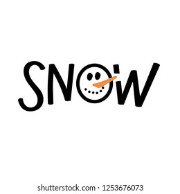 Snow Man Illustration