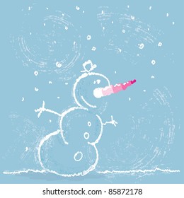 snow man illustration