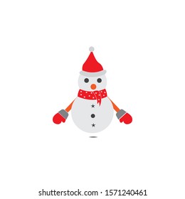 Snow man illustration vector design 