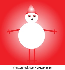 Snow man in new vector form