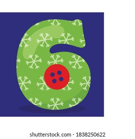 snow man number design vector illustration