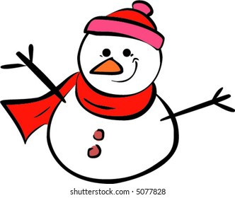 Snow Man (Vector)