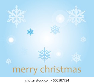 snow and merry christmas