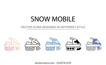 Diseño de icono móvil de nieve con fondo blanco Ilustración de stock