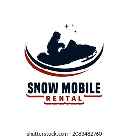 Snow Mobile Vector Illustration Logo Design