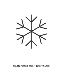 Snow Modern Simple Outline Vector Icon