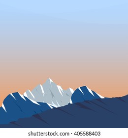 snow mountain,  mountain landscape,  landscape,  mountains vector, Mountain silhouette,  background mountains