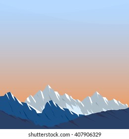 snow mountain,  mountain landscape,  landscape,  mountains vector, Mountain silhouette,  background mountains