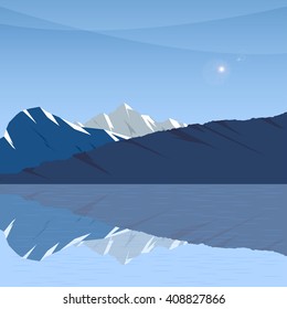 snow mountain,  mountain landscape,  landscape,  mountains vector, Mountain silhouette,  background mountains