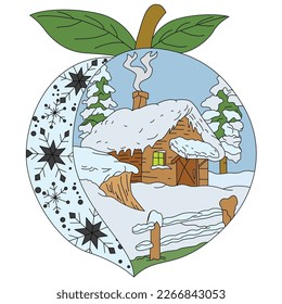 Snow Nature Art Drawing Vector