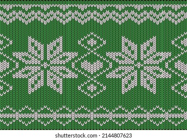 Snow nordic seamless Christmas pattern