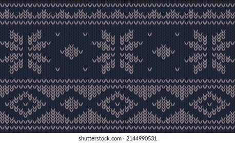 Snow nordic seamless Christmas pattern