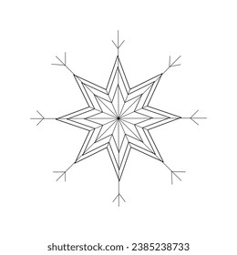 Snow on black background. Winter snowfall. Vector illustration