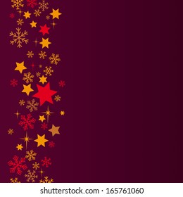 Snow  on the grey background. Eps 10 vector file.