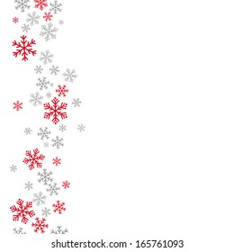 Snow  on the grey background. Eps 10 vector file.