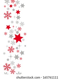 Snow  on the grey background. Eps 10 vector file.
