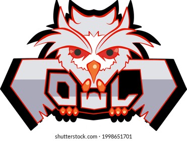 snow owl logo for esport team