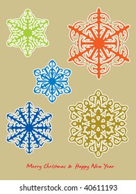 snow pattern card