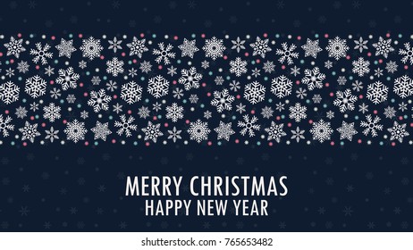 Snow pattern vector. free space for text.