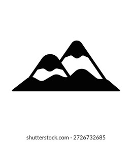 ícone do Snow Peaks Vetor que pode facilmente modificar ou editar

