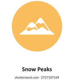 Snow Peaks Vector icon which can easily modify or edit

