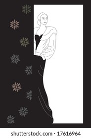 The snow queen. Vector illustration.