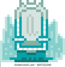 Snow Queen's Ice Kingdom Pixel Art