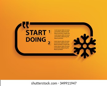 Snow Quotation Mark Speech Bubble,design