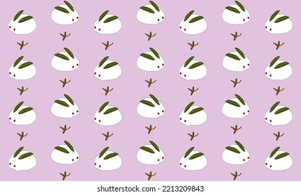 Snow Rabbit And Senryo Pattern